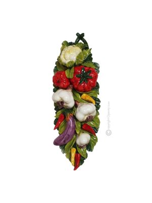 LÉGUMES Décoration artistique à suspendre en céramique
