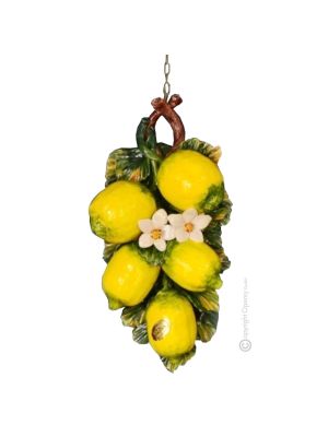 CITRON Décoration artistique à suspendre en céramique