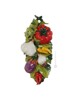 LÉGUMES Décoration artistique à suspendre en céramique