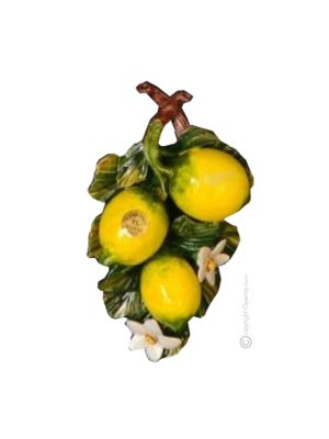 CITRON Décoration artistique à suspendre en céramique