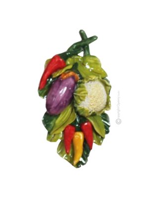 LÉGUMES Décoration artistique à suspendre en céramique