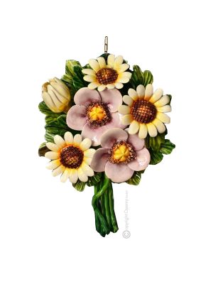 BOUQUET Décoration artistique à suspendre en céramique