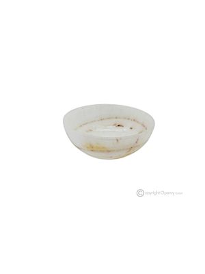 Bol, marbre Iris onyx, centre de table fabriqué à la main en Italie, pierre naturelle.