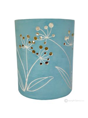 SOFFIONI Lampe de table abat-jour artistique en céramique piémontaise réalisée et décorée à la main authentique Made in Italy 