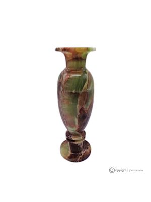 VASE, amphore en marbre onyx vert, pierre authentique, faite à la main, décorative et élégante.
