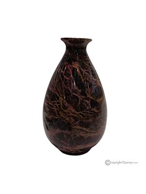 VASE, ampoule en marbre, pierre orientale authentique de première qualité, fait main, décoratif.