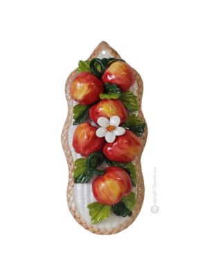 POMMES Décoration artistique à suspendre en céramique