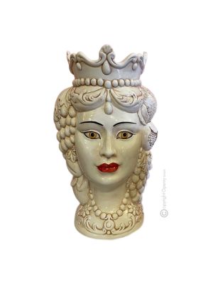 TÊTE BRUN FEMME Cachepot et décoration de table artistique en céramique