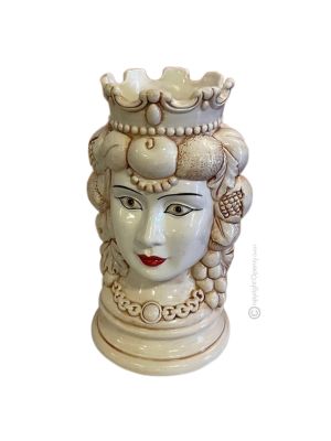 TÊTE BRUN FEMME Cachepot et décoration de table artistique en céramique