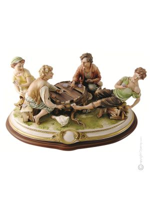 IL BAMBINO IMBROGLIA Figurine en porcelaine Capodimonte faite à la main Made in Italy