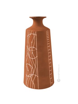 VASE COFFRE Authentique vase piémontais en céramique réalisé et décoré à la main Made in Italy