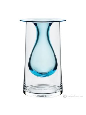 ALBA Authentique vase décoratif moderne peint à la main en verre de qualité supérieure.