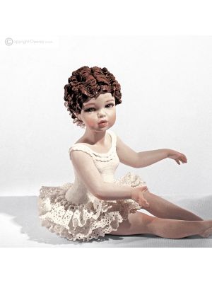 CAROLYN - Capodimonte, figurine de ballerine, art en porcelaine fine.