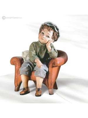 FRANCESCO - Élégance classique, poupée artistique en porcelaine Capodimonte.