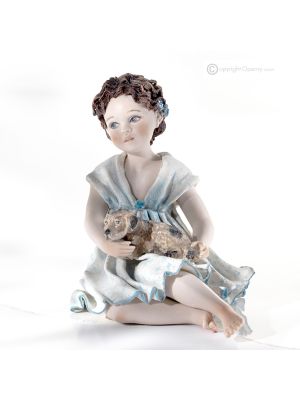 LAILA - Authentique Capodimonte, poupée pour collectionneurs chics.