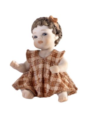 MIGNON-F - Poupée en porcelaine d'élégance pure, décorée à la main.