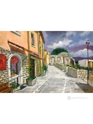MOLINARA Peinture acrylique moderne sur toile Made in Italy 