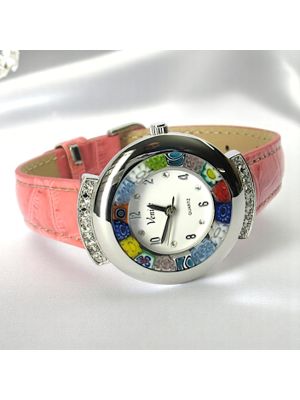 MONTRE-BRACELET ÉTOILE avec authentique verre de Murano fait à la main Murrine Made in Italy