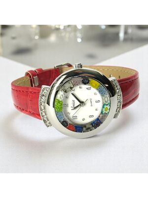 MONTRE-BRACELET ÉTOILE avec authentique verre de Murano fait à la main Murrine Made in Italy