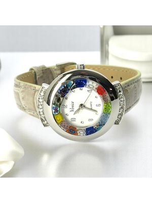 MONTRE-BRACELET ÉTOILE avec authentique verre de Murano fait à la main Murrine Made in Italy