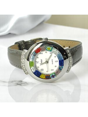 MONTRE-BRACELET ÉTOILE avec authentique verre de Murano fait à la main Murrine Made in Italy