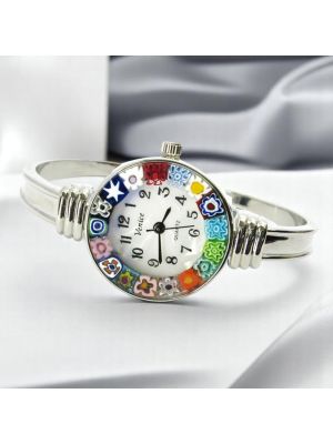 MONTRE-BRACELET RIALTO avec authentique verre de Murano fait à la main Murrine Made in Italy