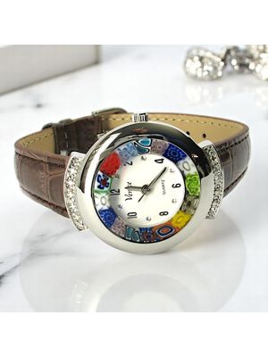 MONTRE-BRACELET ÉTOILE avec authentique verre de Murano fait à la main Murrine Made in Italy