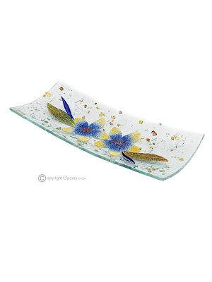 GILGIO – Centre de table, plateau, assiette de service, verre artistique fait main, design moderne