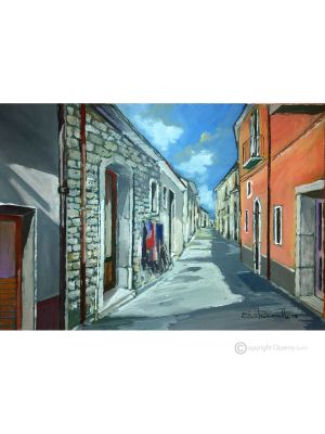 APERÇU D'IRPINO Peinture acrylique moderne sur toile Made in Italy 