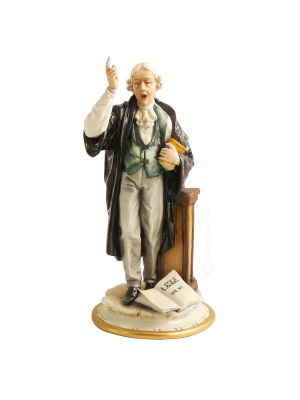 Statue d'avocat Statue Capodimonte Figurine en porcelaine faite à la main en Italie