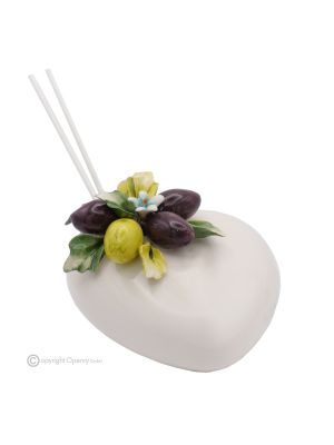 OLIVE – Diffuseur de parfum, parfum d'ambiance, céramique Capodimonte, fait main
