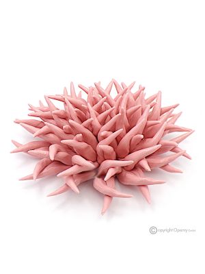 ROSE RICCIO – Décoration de centre de table, céramique fine de Capodimonte, faite à la main