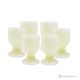 Lot de 6 verres en marbre onyx vert, pierre naturelle non traitée uniquement pour l'eau, fait main.