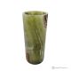 VASE cylindrique en marbre onyx vert, véritable pierre naturelle, fabrication artisanale.