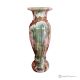 VASE, amphore en marbre onyx vert, pierre authentique de qualité, fait main, design élégant.