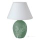 ORCHIDEA Lampe de table abat-jour artistique en céramique piémontaise faite à la main et décorée authentique Made in Italy vert