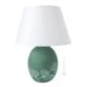 GIMGKO Lampe de table abat-jour artistique en céramique piémontaise réalisée et décorée à la main, authentique Made in Italy vert
