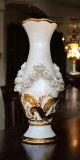 VASE en céramique artistique de style baroque avec détails en or 24 carats Fabriqué en Italie