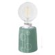 BOLLE Lampe de table abat-jour artistique en céramique piémontaise réalisée et décorée à la main, authentique Made in Italy vert