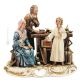 LA SAINTE FAMILLE Figurine en porcelaine de Capodimonte faite à la main Fabriqué en Italie