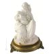 MÈRE AVEC ENFANT Statuette figurine en porcelaine de Capodimonte faite à la main en Italie