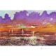 ALBA SALENTINA Peinture acrylique moderne sur toile Made in Italy 