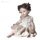 CHICCA - Statuette Capodimonte, pur art italien en porcelaine fine.