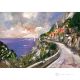 CÔTE AMALFI Peinture acrylique moderne sur toile Made in Italy 