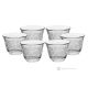 ESTRO Ensemble de 6 verres à expresso, verre de qualité supérieure, design moderne et élégant.