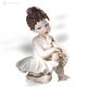 GISELLE - Capodimonte, statuette ballerine, art pur en porcelaine fine.