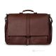 GEORGE Office sacs épaule travail porte-documents sac professionnel pour hommes véritable cuir marron fabriqué à la main