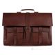 JACKIE Sacs de bureau mallette de travail à bandoulière sac pour hommes professionnel véritable cuir marron fabriqué à la main
