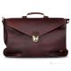 UBALDO Sacs de bureau mallette de travail à bandoulière sac à main professionnel pour homme en vrai cuir marron
