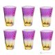 MIDO Ensemble de 6 verres à boisson authentiques et modernes peints à la main en verre de qualité supérieure.